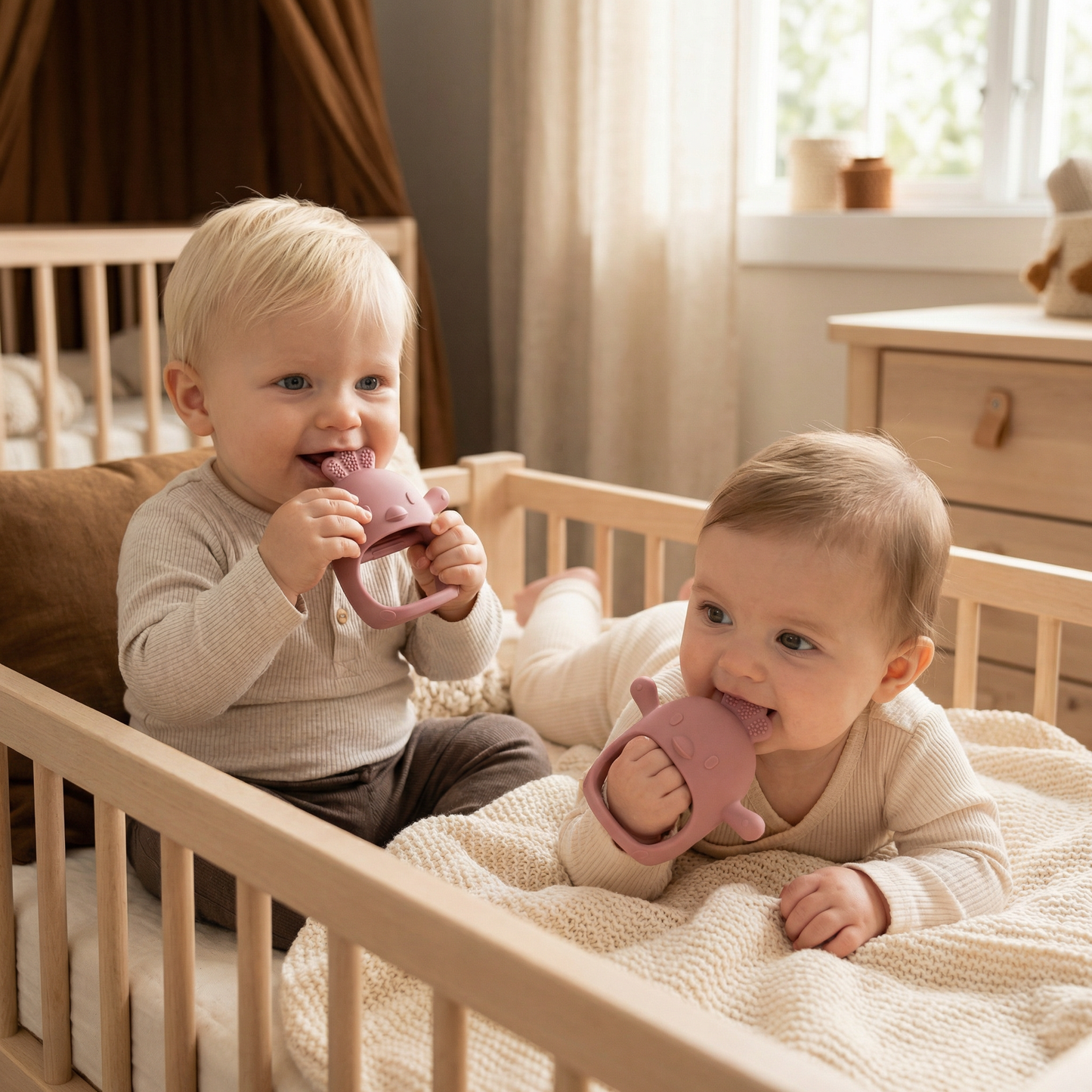 Babykuiken siliconen bijtring