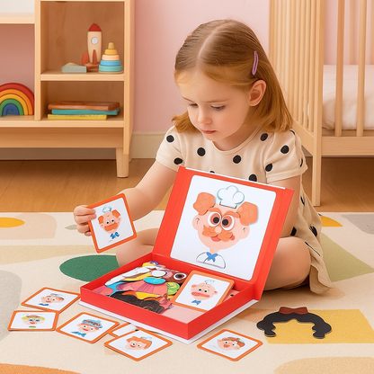 Leer Puzzel: Gezichtsuitdrukkingen voor Kinderen