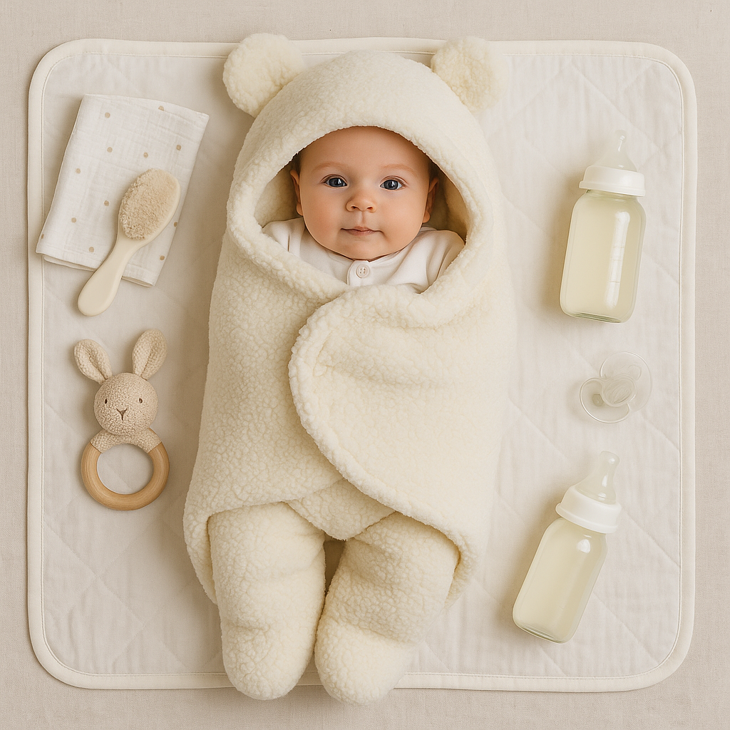 Voor de allerkleinste knuffelbeer 🐻 Babydeken en/of pyjama set