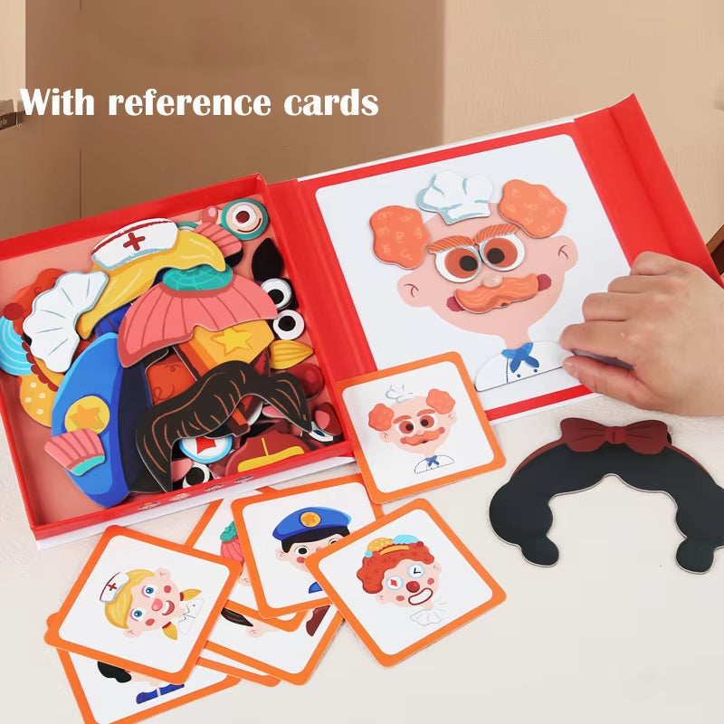 Leer Puzzel: Gezichtsuitdrukkingen voor Kinderen