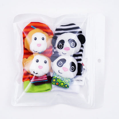 “Sensorische baby sokjes en armbandje, een knuffelig speelkameraadje”