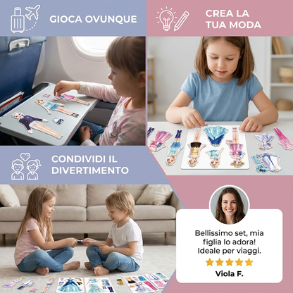 Magnetische verkleed- en modeset voor kinderen