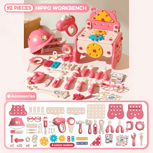 Hippo Ontdek & Bouw Montessori Gereedschapsbox – Creatief Leren Door Doen