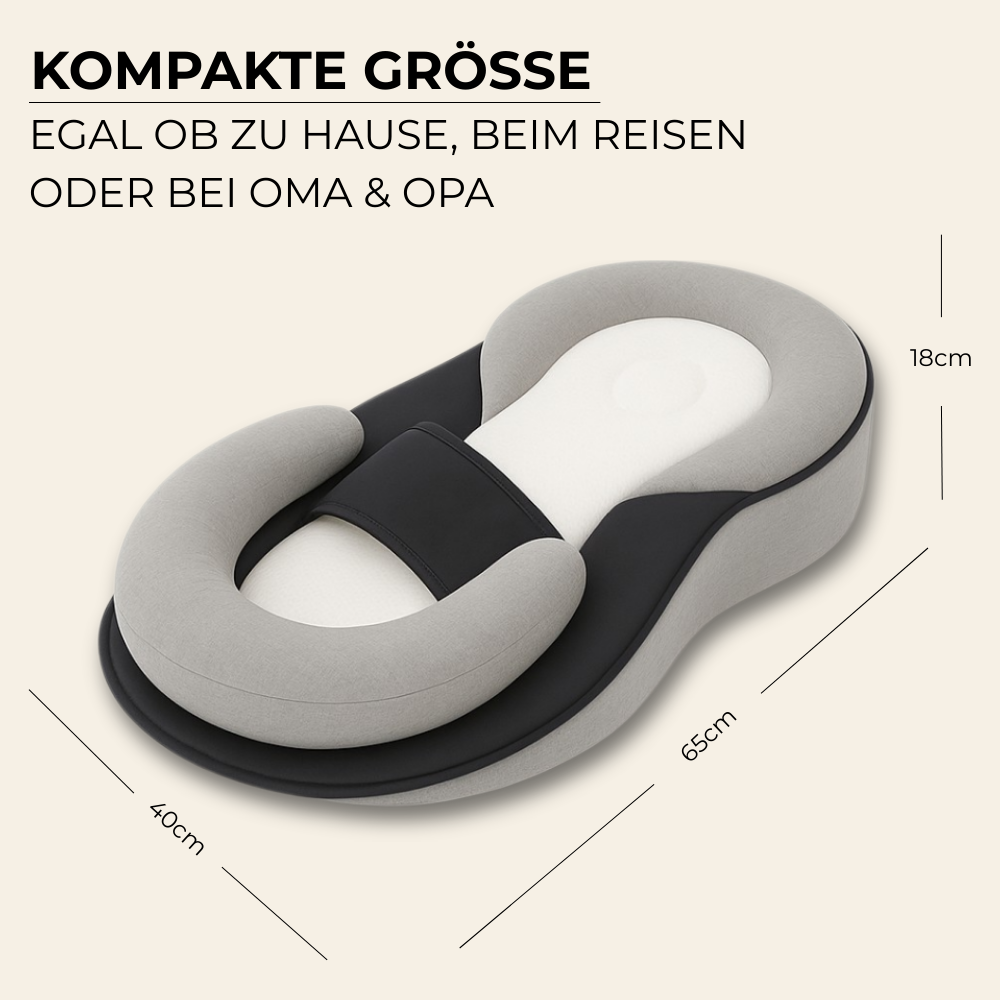 MiniCloud™ SnuggleSleep Babybedje – Veilig & Rustgevend