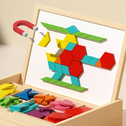 Magnetische houten blokken voor eindeloos bouwen en ontdekken