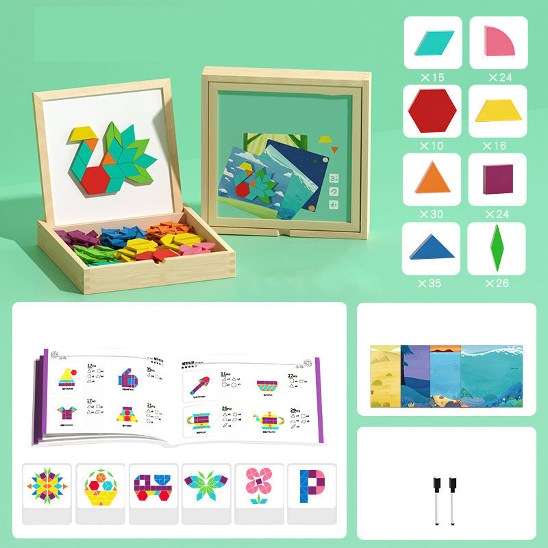Magnetische houten blokken voor eindeloos bouwen en ontdekken