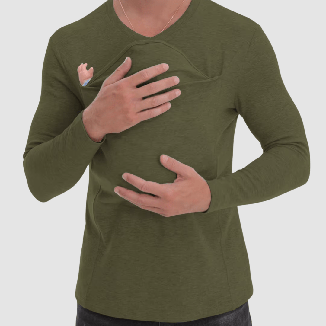 T-shirt met buidelzak